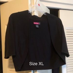 Black cardigan